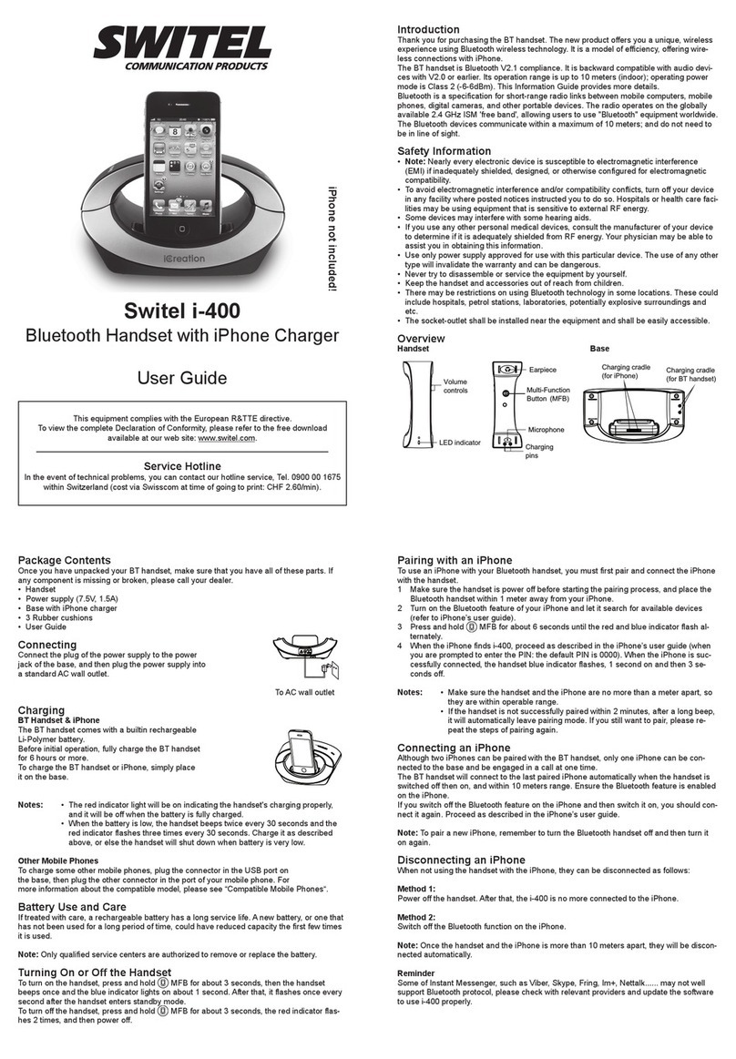 switel i-400 user guide