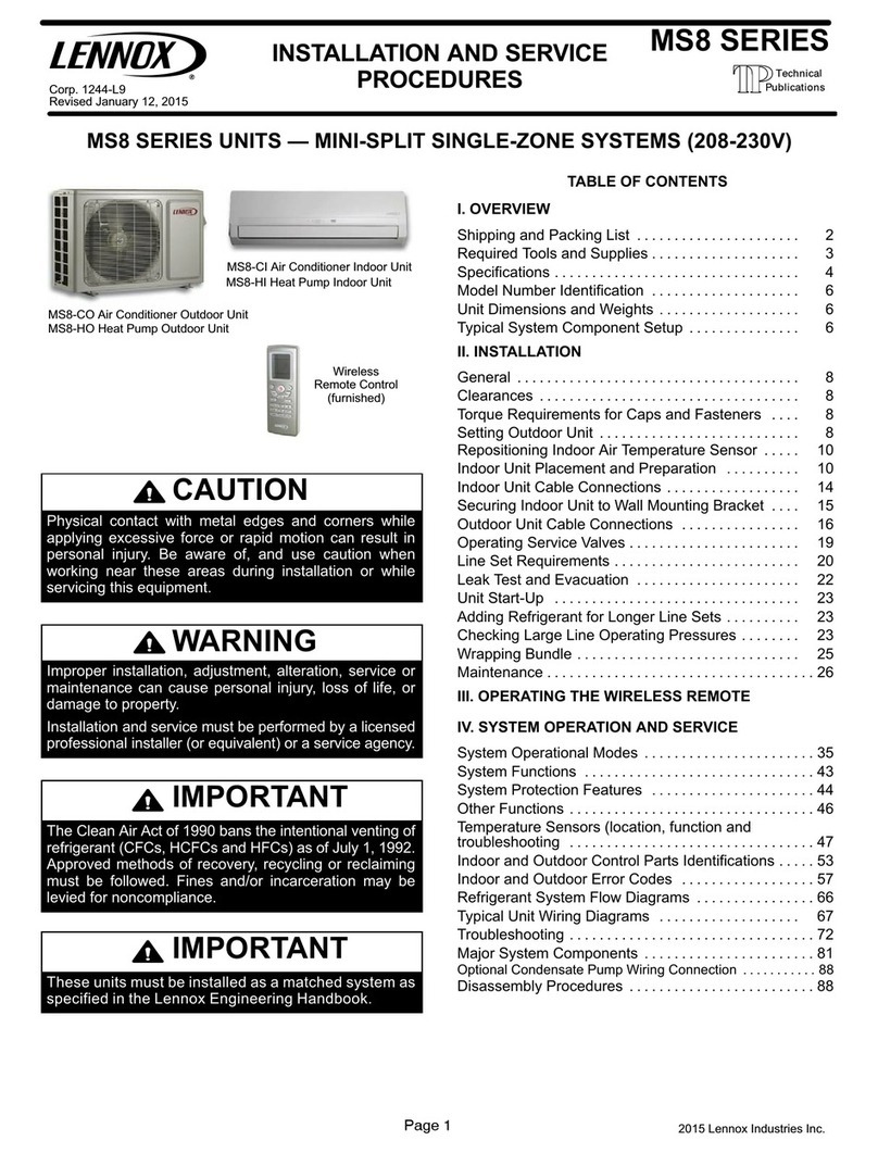Lennox MS8 SERIES Manual
