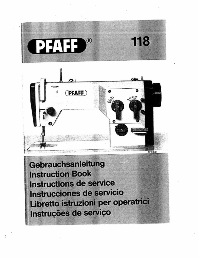 Pfaff 118 User manual