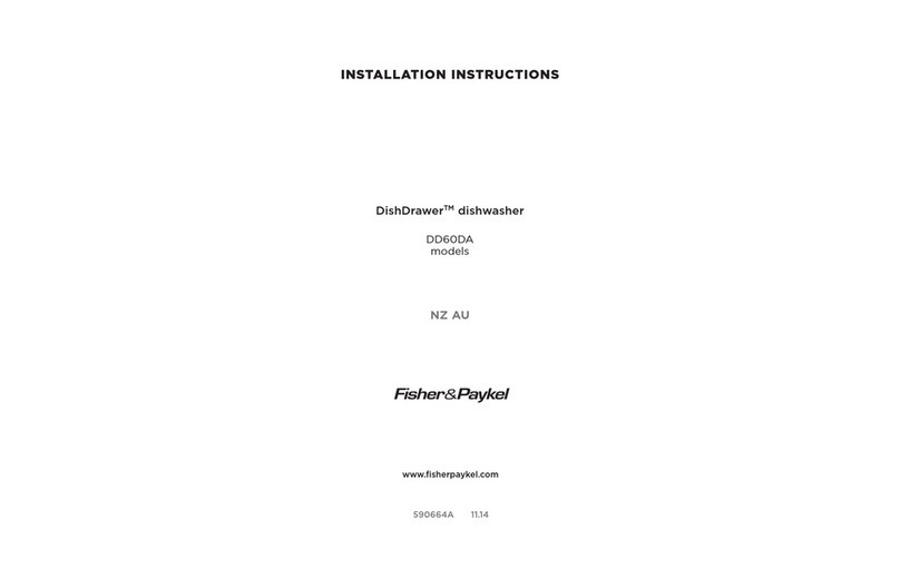 Fisher & Paykel DishDrawer DD60DASeries User manual