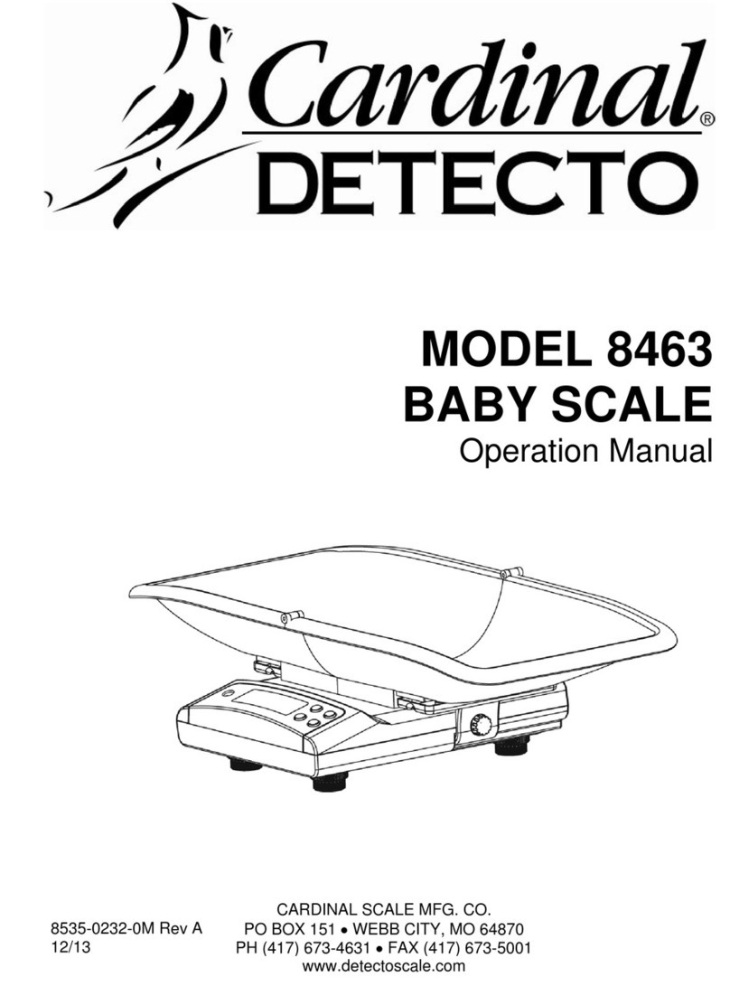 Detecto 8463 User manual