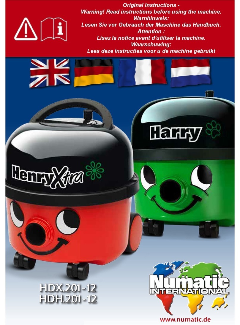Numatic HDX.201-12 User manual