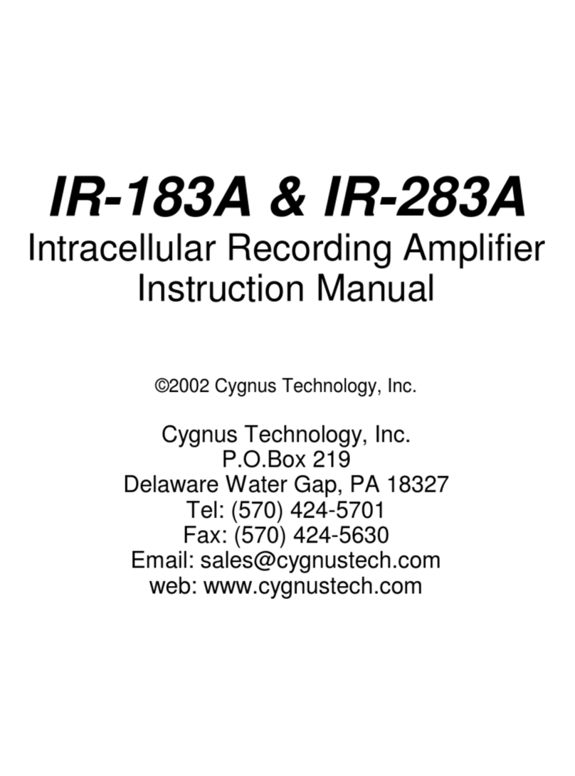 Cygnus IR-183A instruction manual