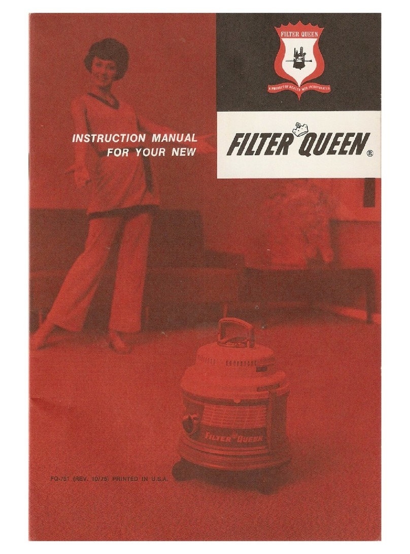 Filter Queen 31X instruction manual