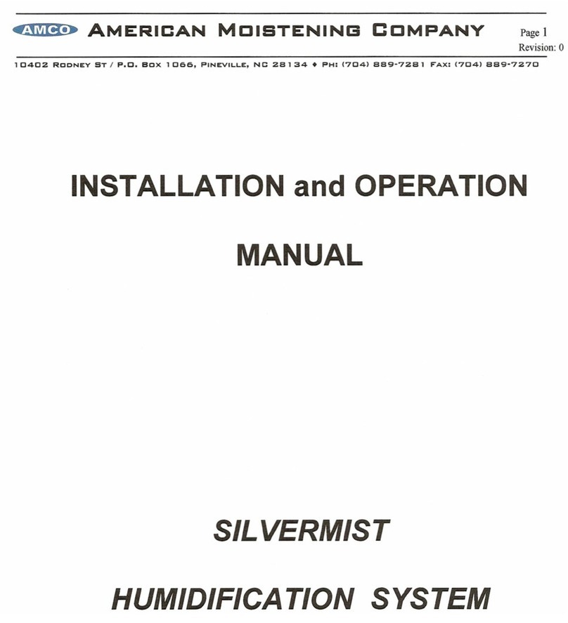 Amco Silvermist Installation and operation manual