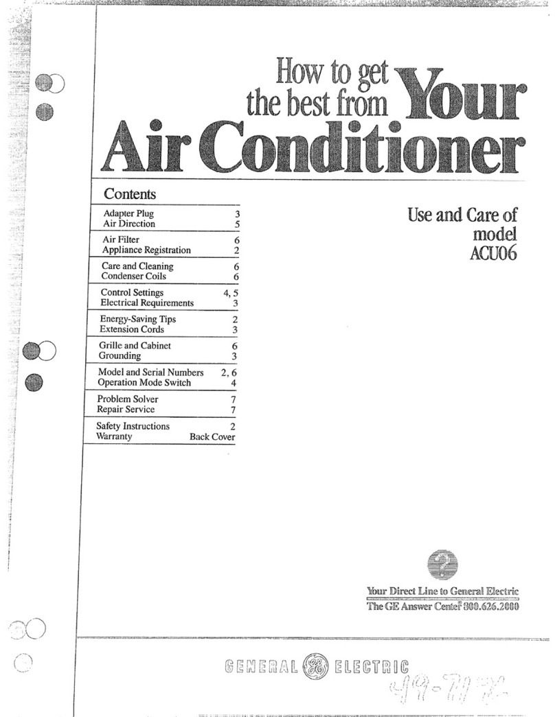 GE ACU06 Installation instructions GE ACU06 Installation instructions