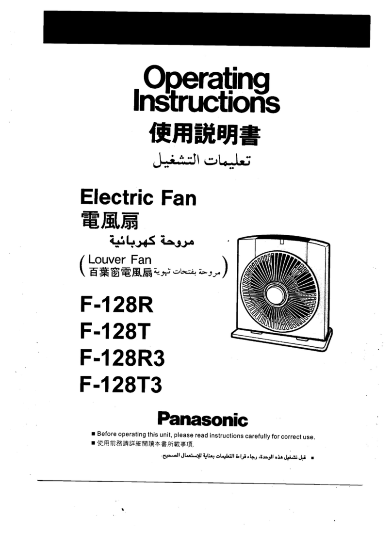 Panasonic F-128T operating instructions
