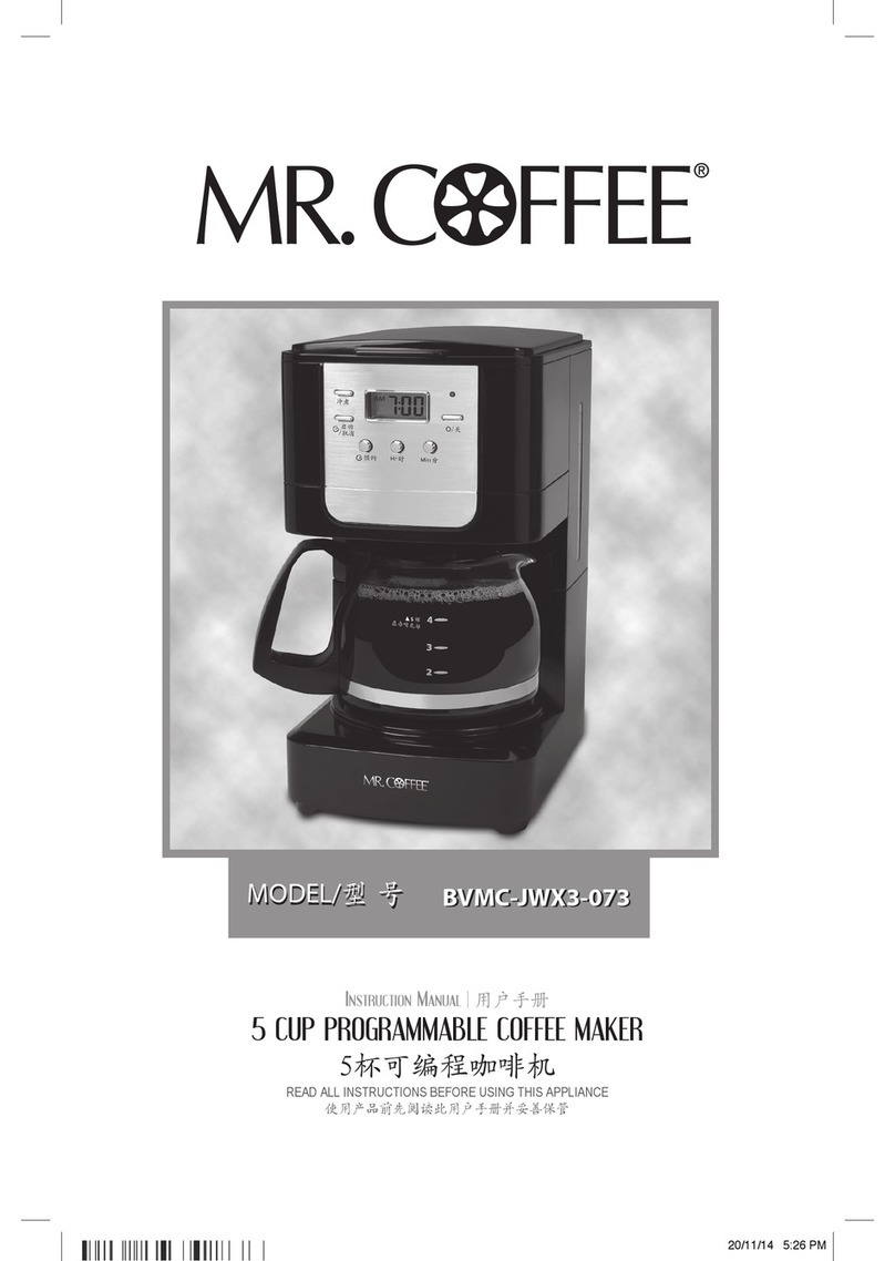Mr. Coffee BVMC-JWX3-073 instruction manual