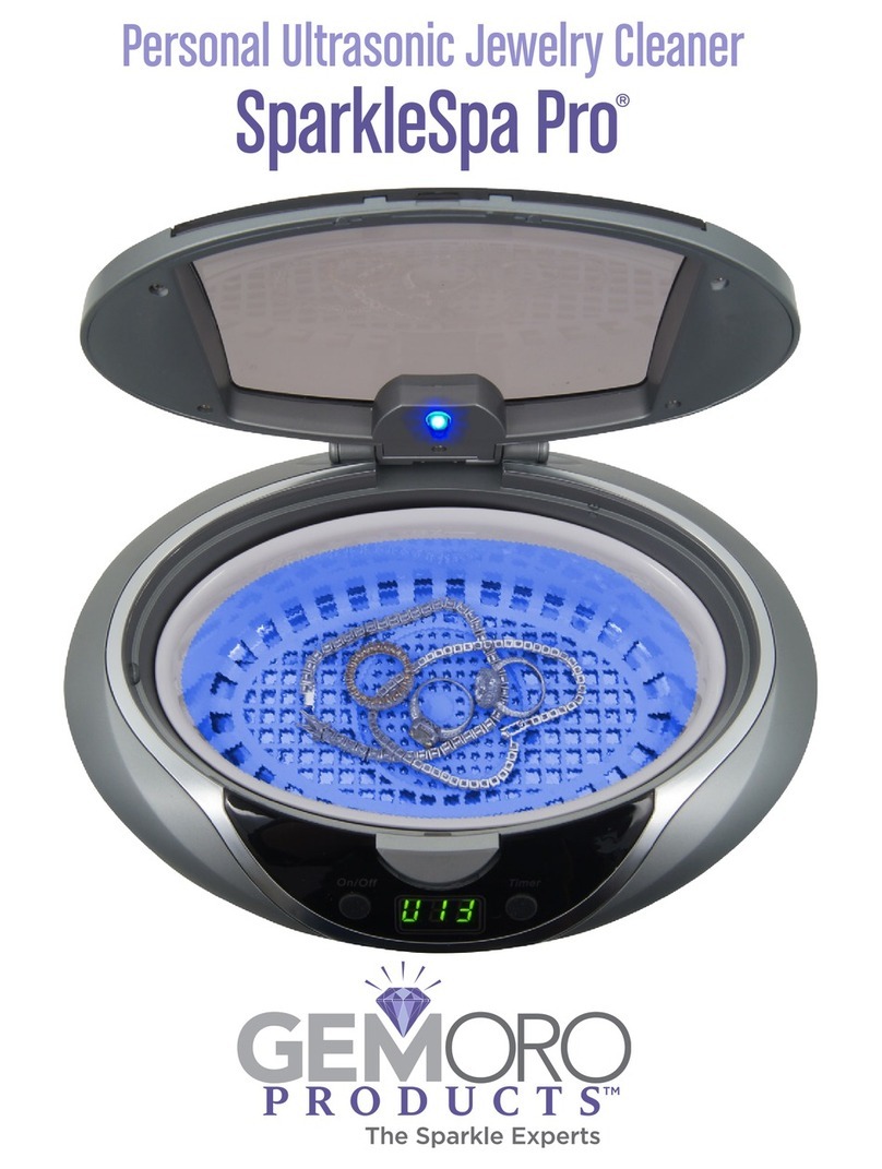 GemOro SparkleSpa Pro User manual