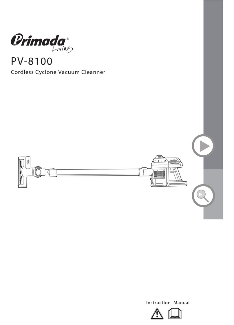 Primada PV-8100 instruction manual