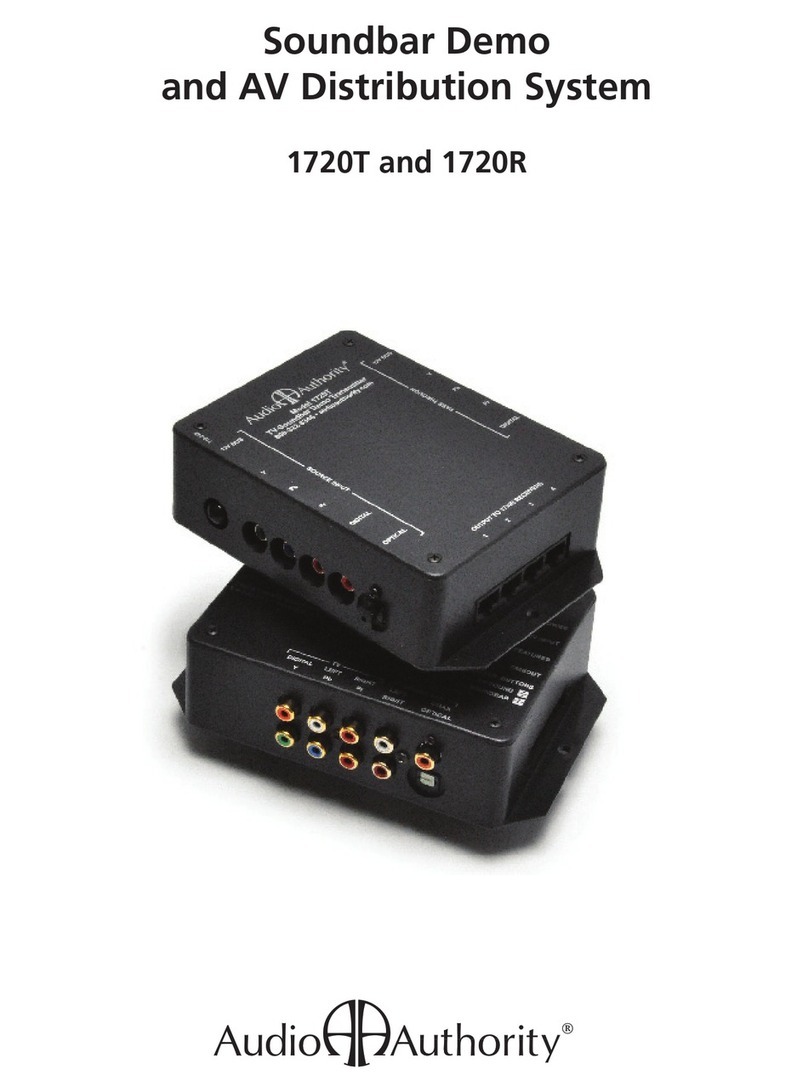 Audio Authority 1720R manual