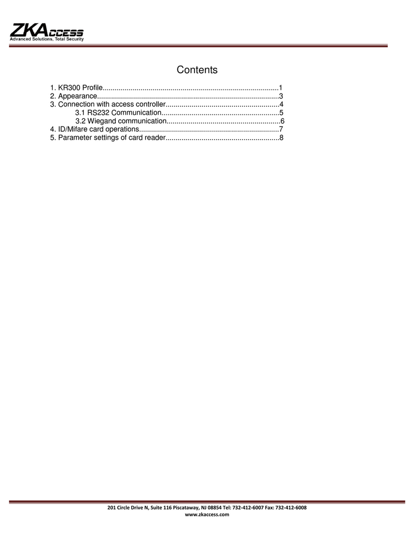 ZKaccess KR300 owner's guide