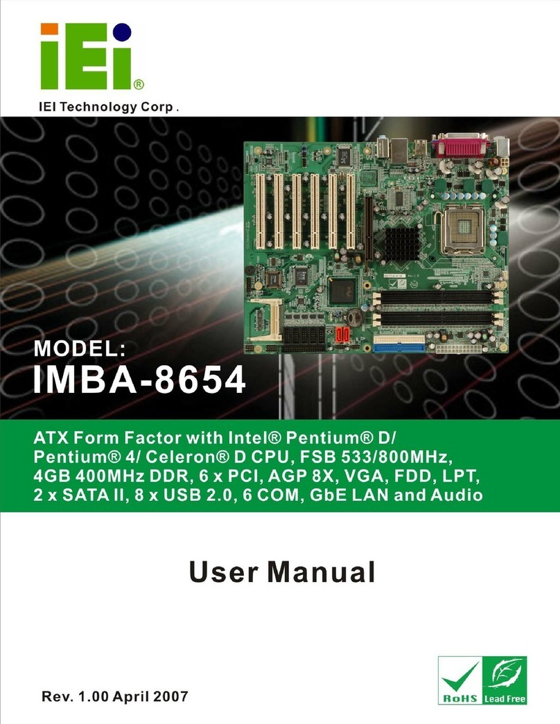 IEI Technology IMBA-8654 User manual IEI Technology IMBA-8654 User manual