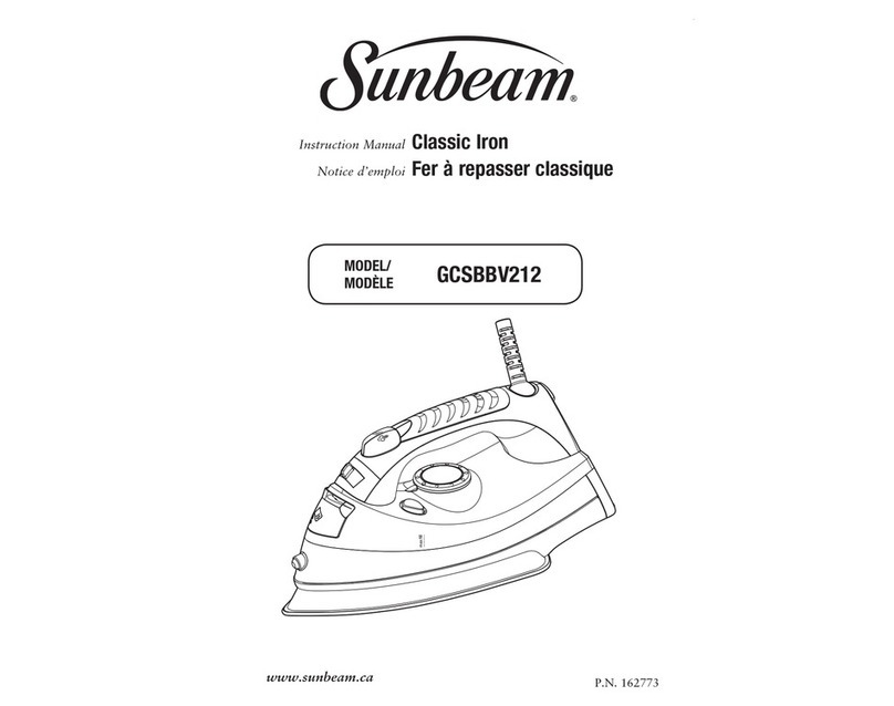 Sunbeam GCSBBV212 instruction manual