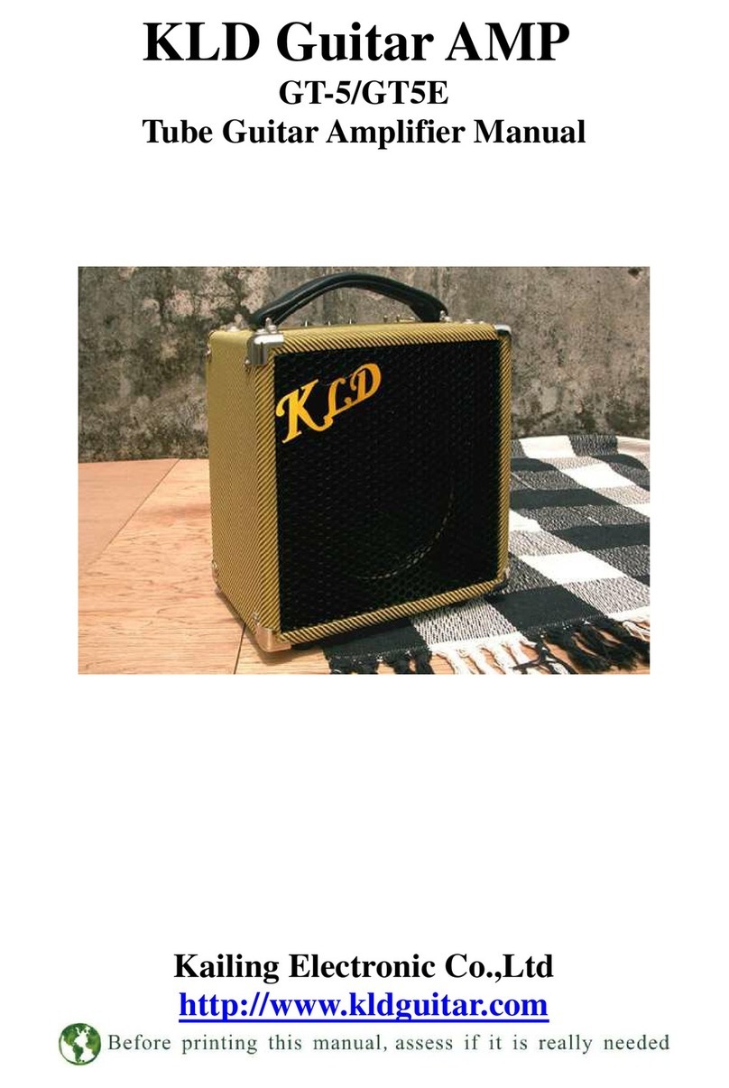 KLD GT5E User manual
