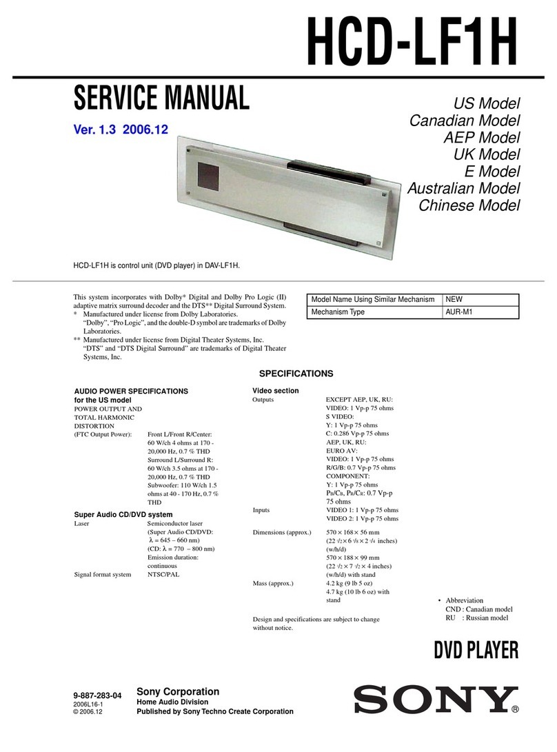 Sony HCD-LF1H Service manual