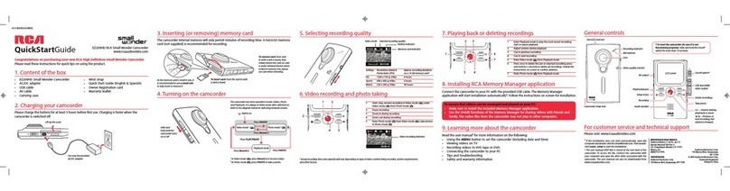RCA EZ209HD - Small Wonder Camcorder User manual