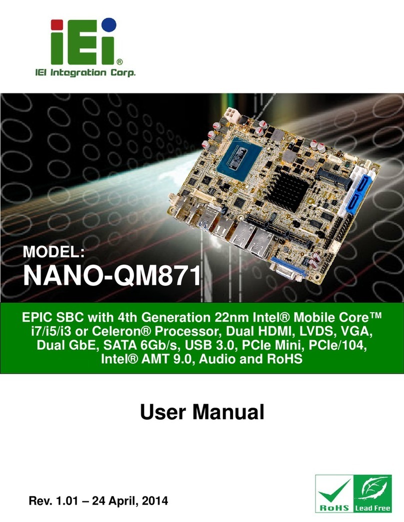 IEI Technology NANO-QM871 user manual