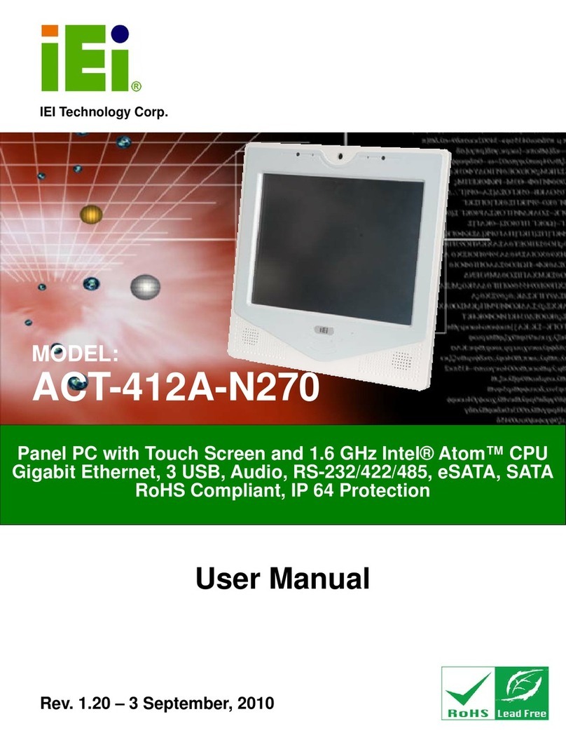 IEI Technology ACT-412A-N270 User manual