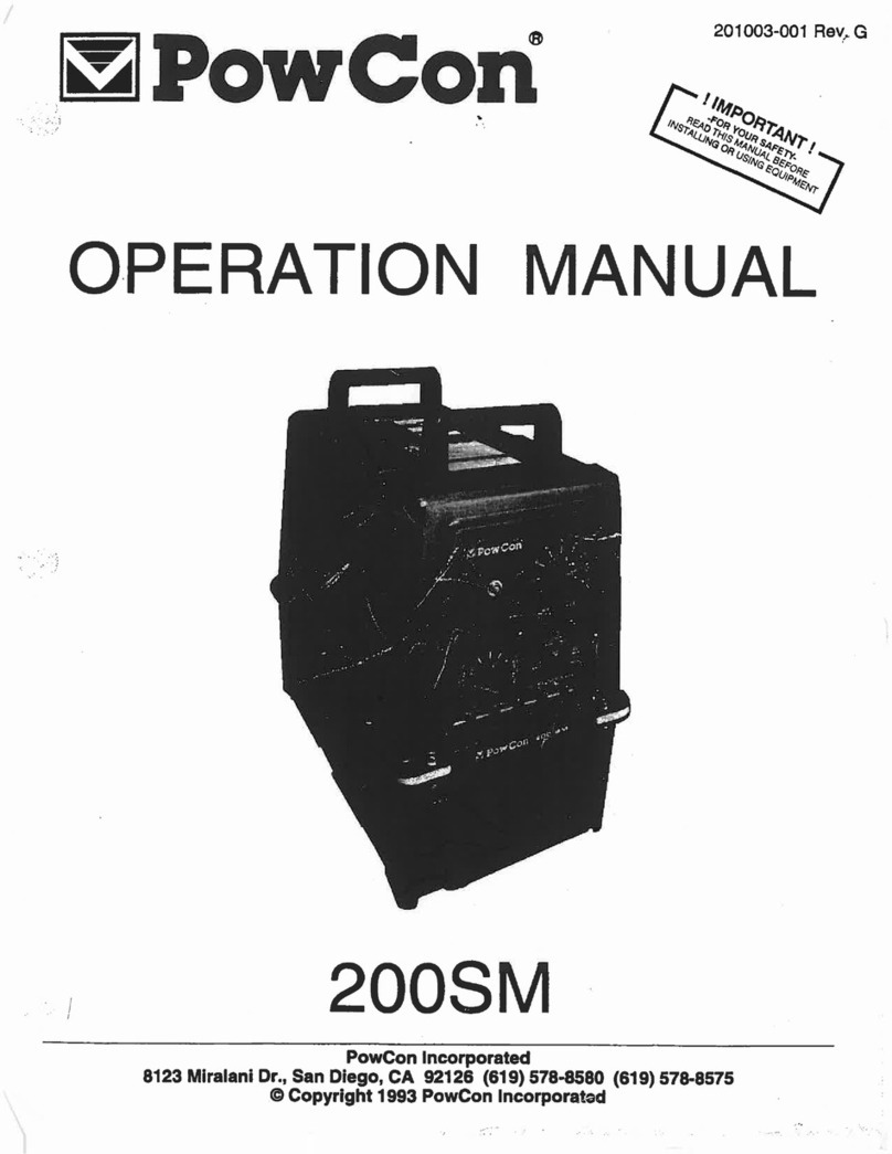 PowCon 200SM Operation manual