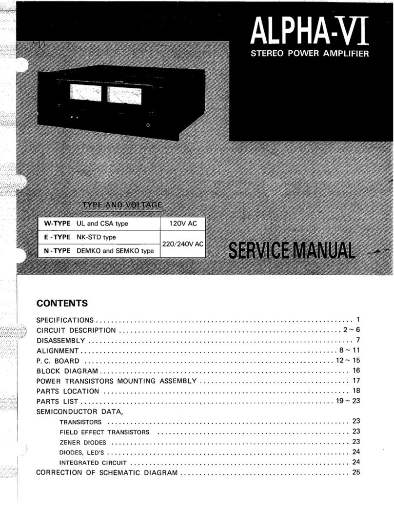 Nikko Alpha-VI Service manual