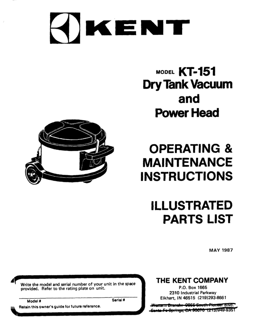KENT KT-151 Installation and operation manual KENT KT-151 Installation and operation manual
