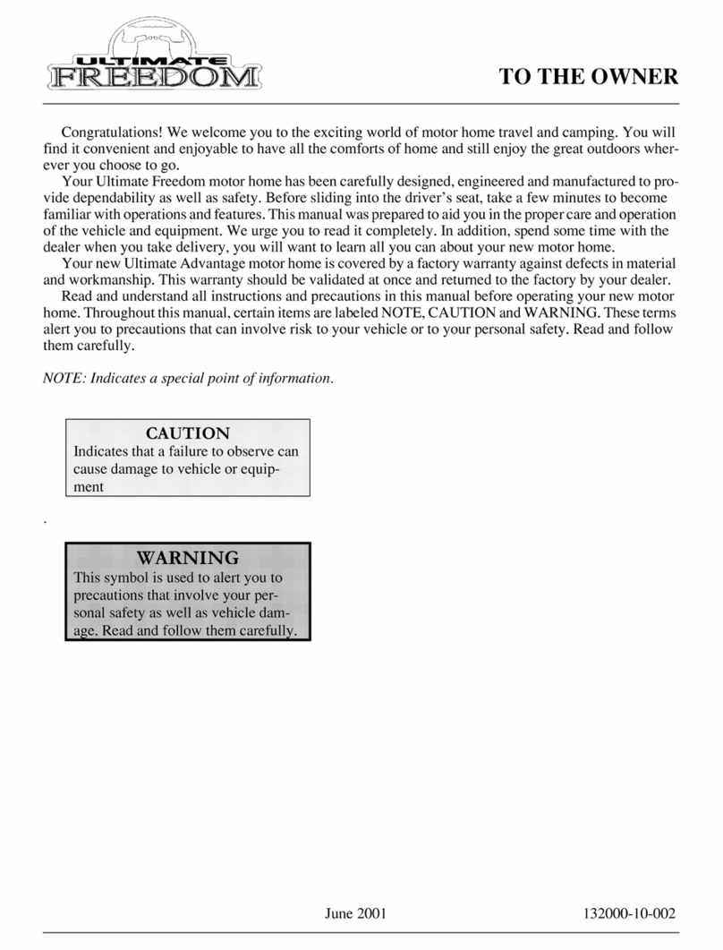 Winnebago 2002 Ultimate Freedom User manual