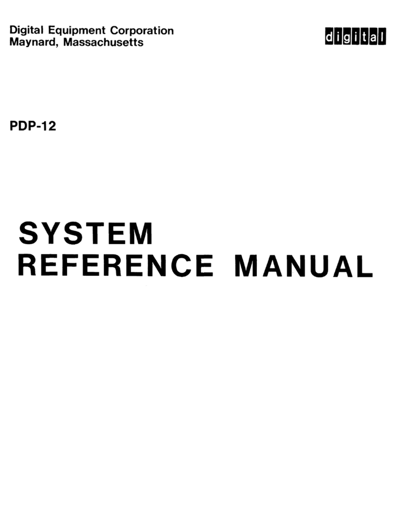 Digital Equipment PDP-12 User manual
