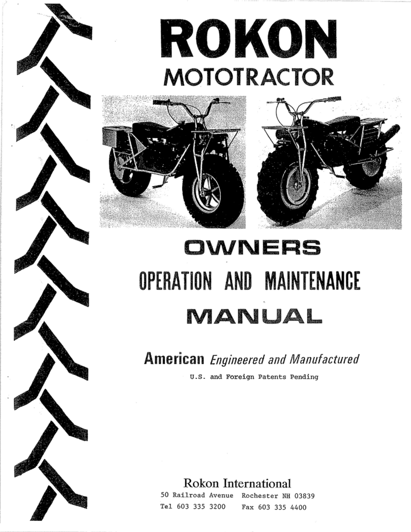 Rokon Ranger Owner's operation and maintenance manual