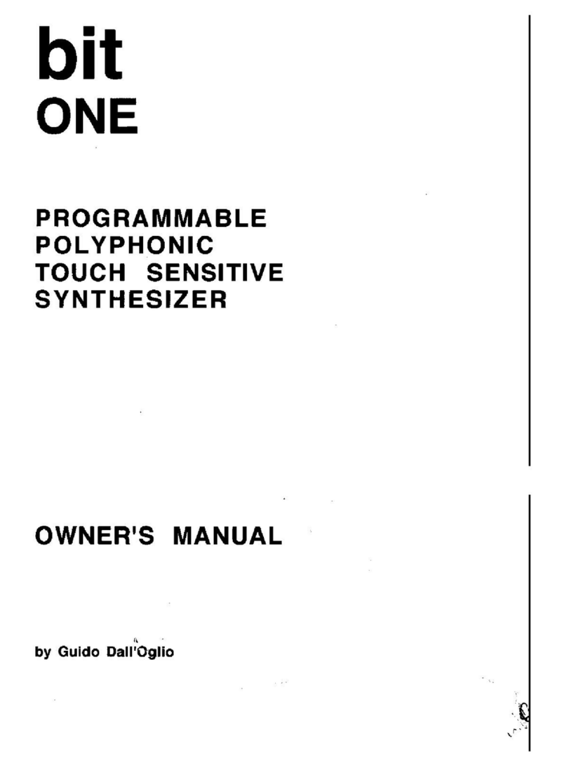 Crumar BIT ONE User manual