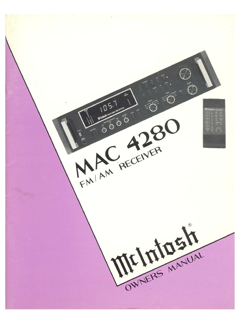 McIntosh MAC 4280 owner's manual