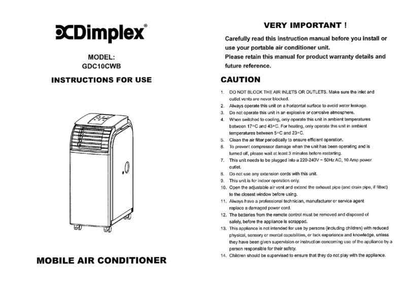 Dimplex GDC10CWB User manual