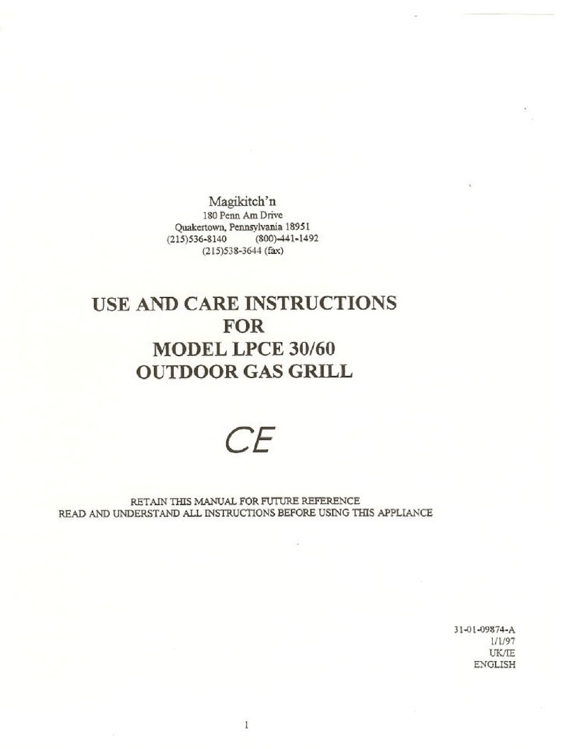 Magikitch'n LPCE 30 Use and care instructions