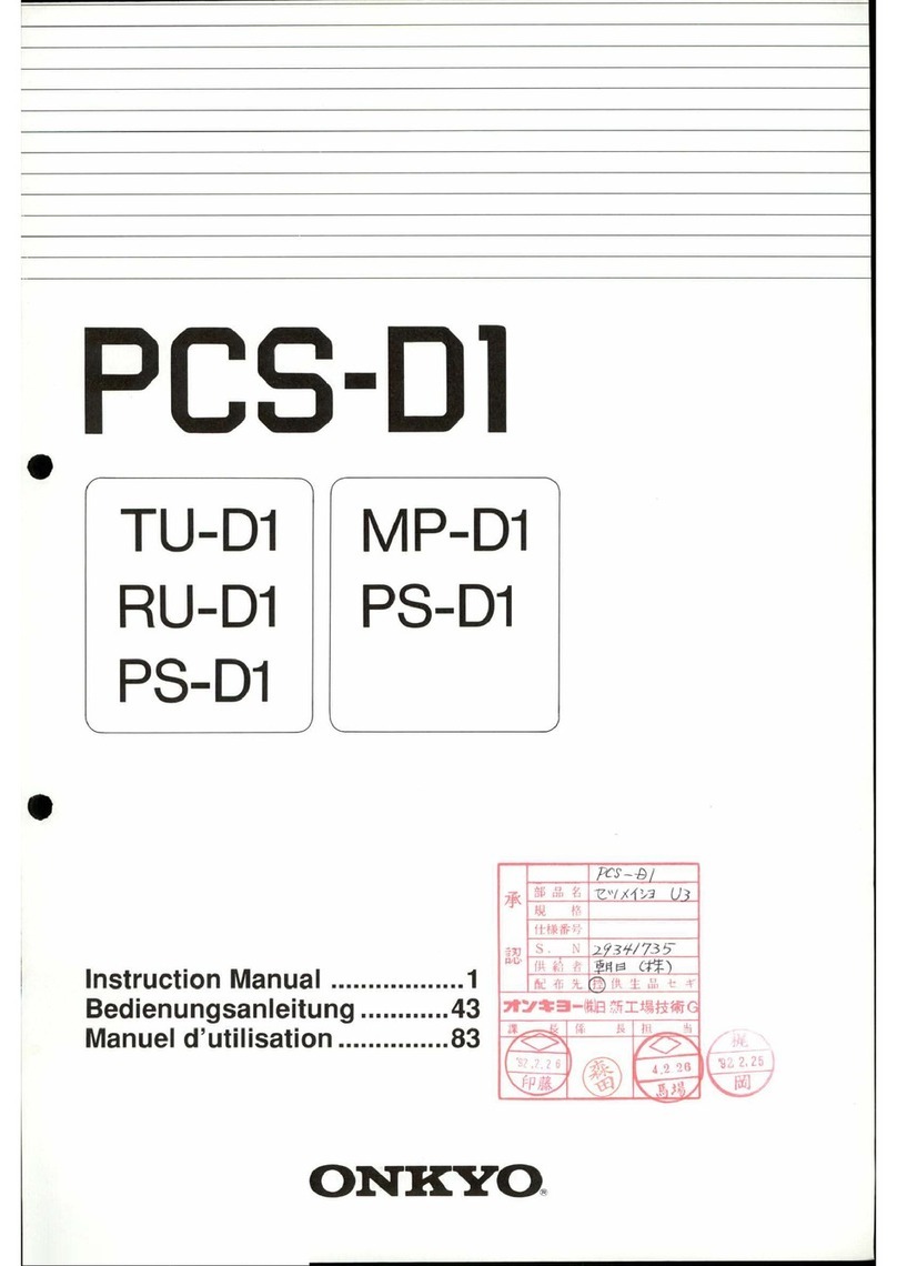 Onkyo PCS-D1 instruction manual
