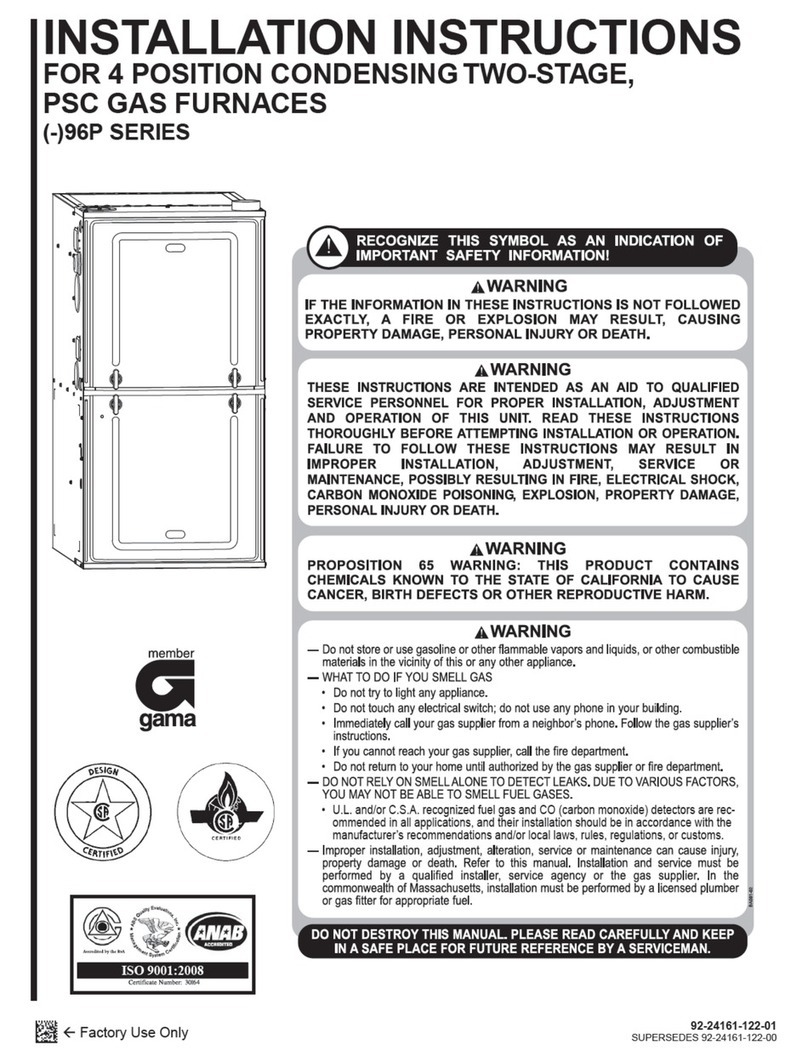 Rheem 96P Series User manual