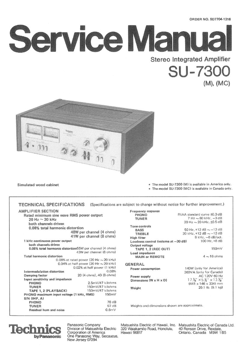 Technics SU-7300 - service Service manual