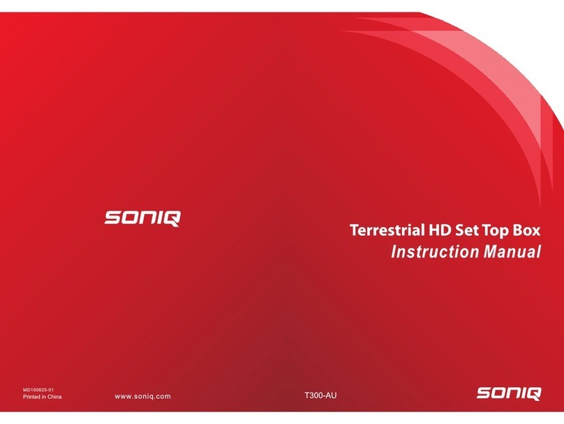 SONIQ T300-AU instruction manual