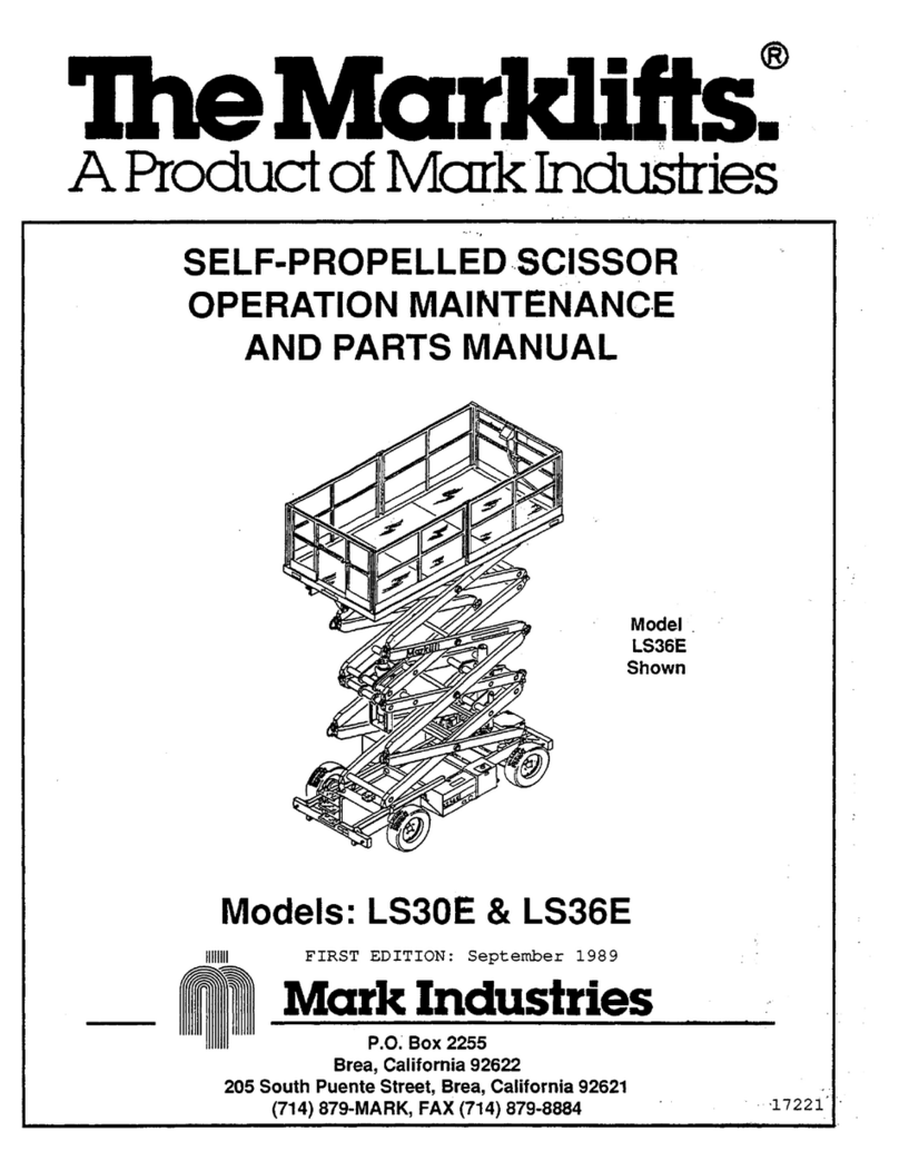 Marklifts LS36E Operation, maintenance and parts manual