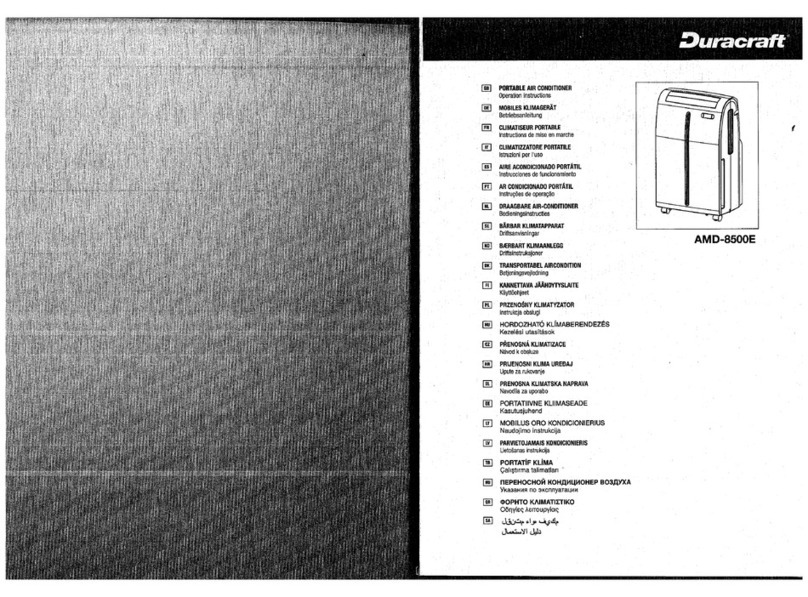 Duracraft AMD-8500E User manual