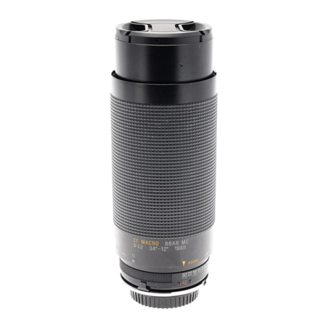 Tamron SP 70-210mm F/3.5 19AH owner's manual