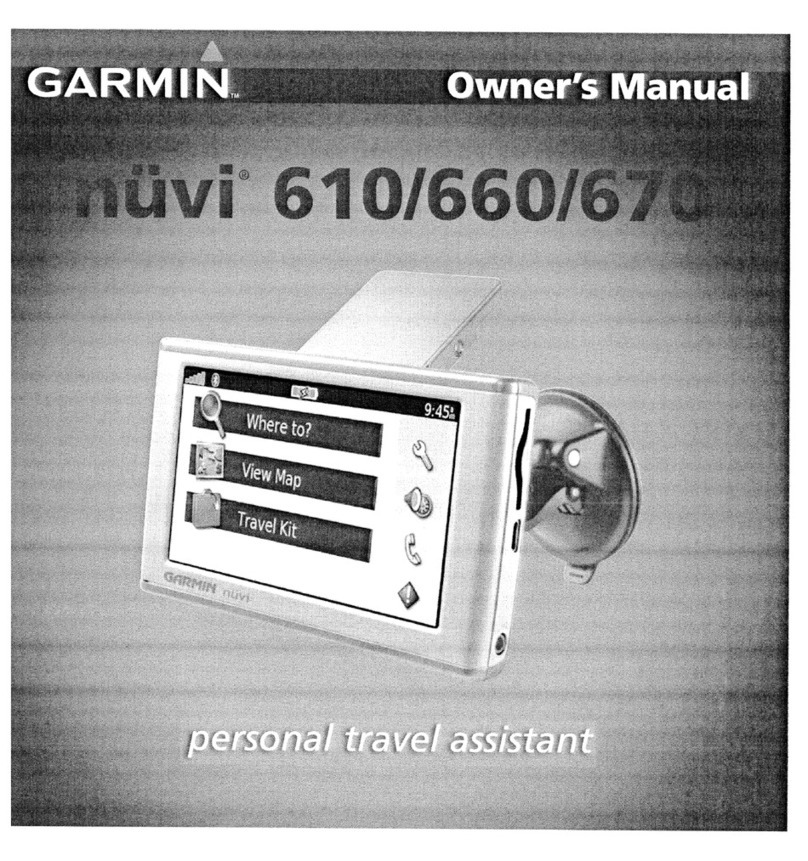 Garmin nuvi 610 owner's manual