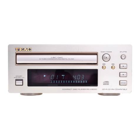 Teac PD-H300 User manual Teac PD-H300 User manual