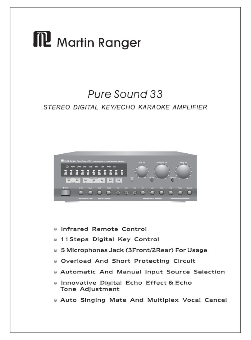 Martin Ranger Pure Sound 33 Operation manual