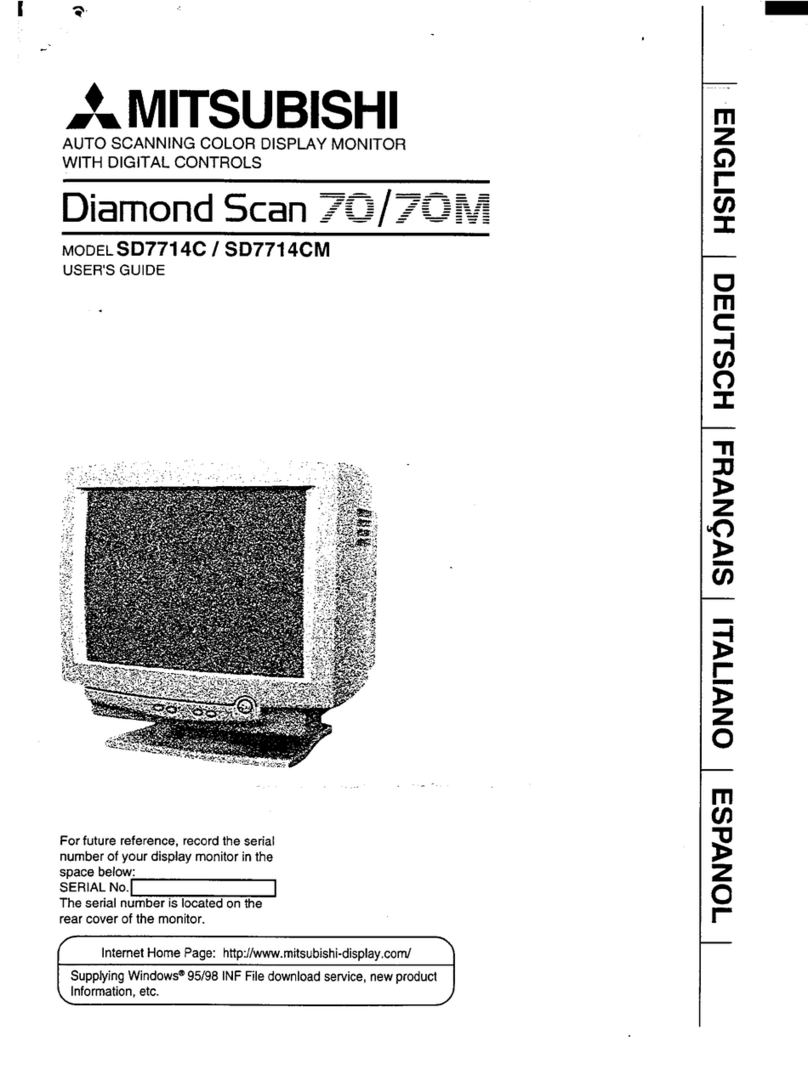 Mitsubishi Diamond Scan 70 SD7714C User manual