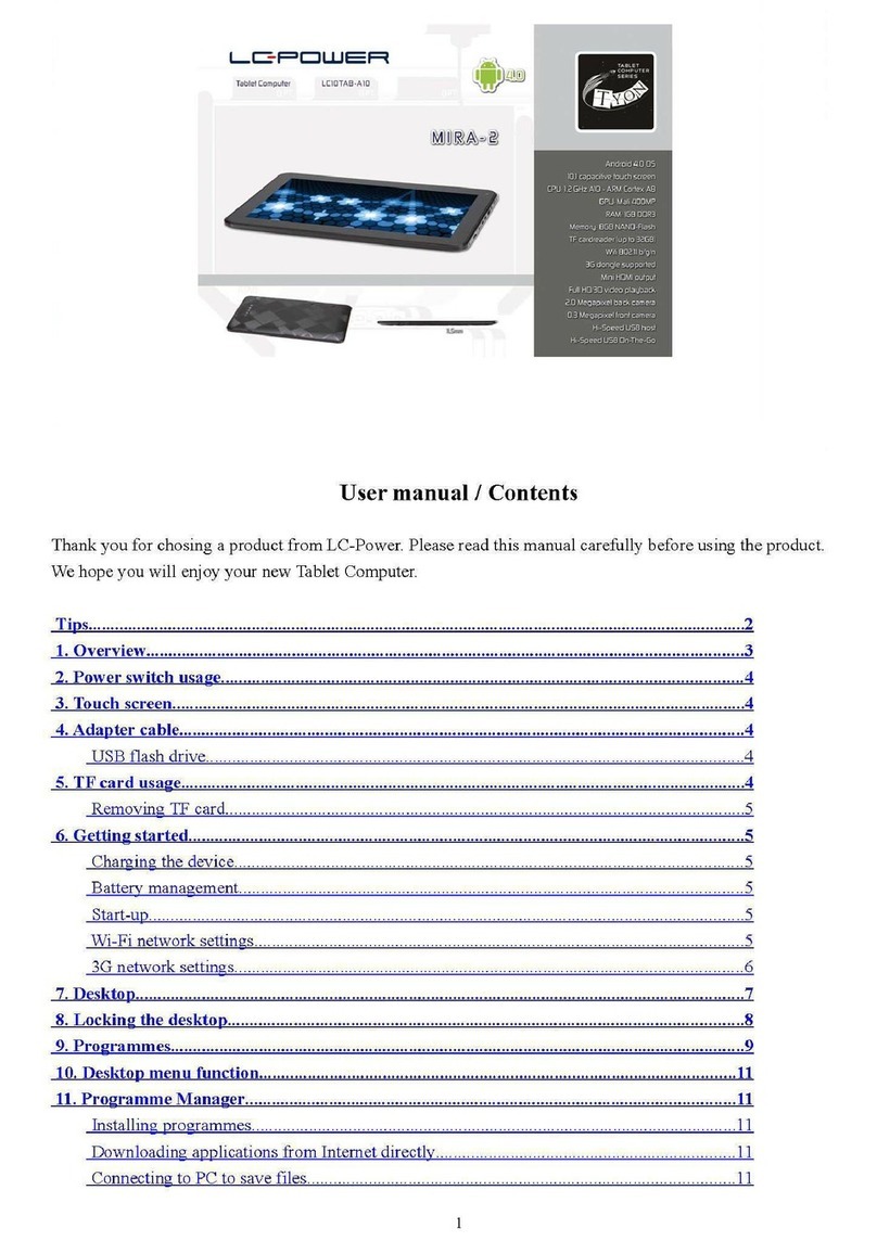 LC-POWER MIRA-2 LC10TAB-A10 user manual
