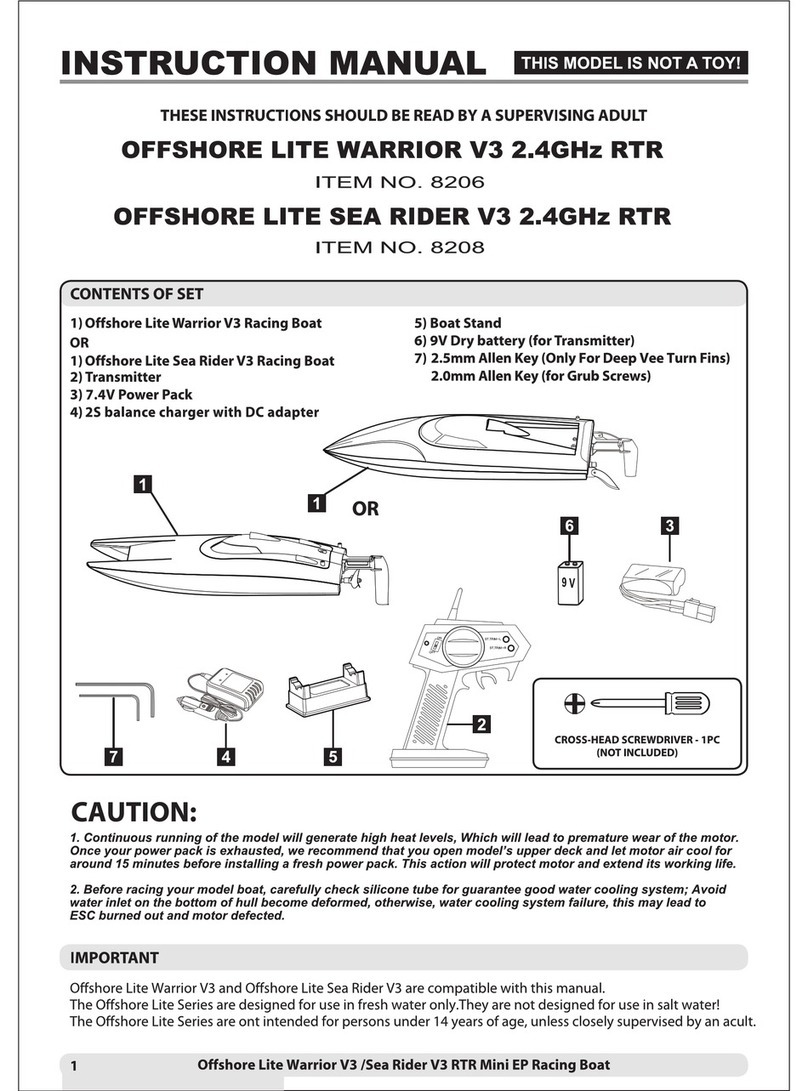 Joysway Offshore Lite Warrior V3 2.4GHz RTR 8206 User manual