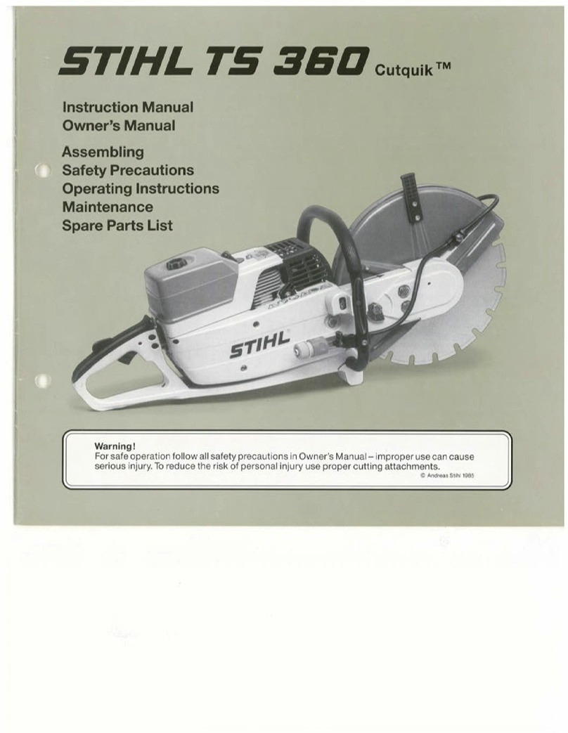Stihl TS 360 Cutquik User manual
