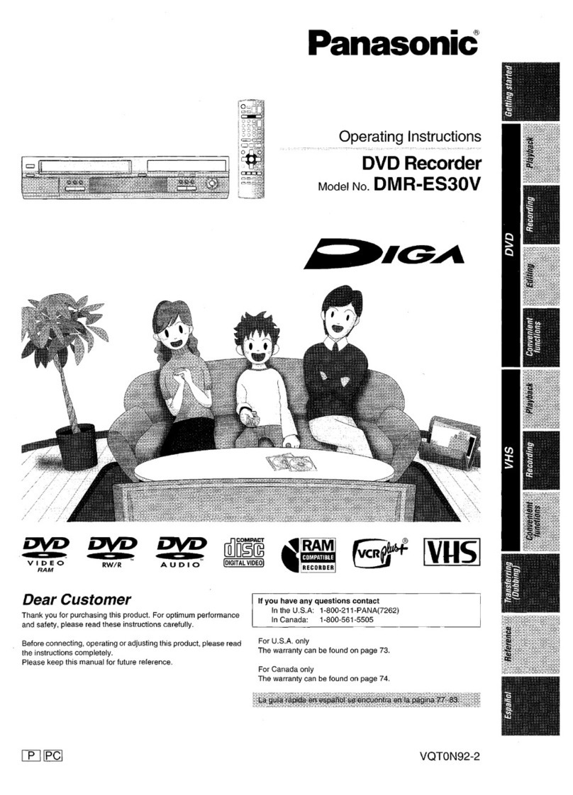 Panasonic Diga DMR-ES30V User manual