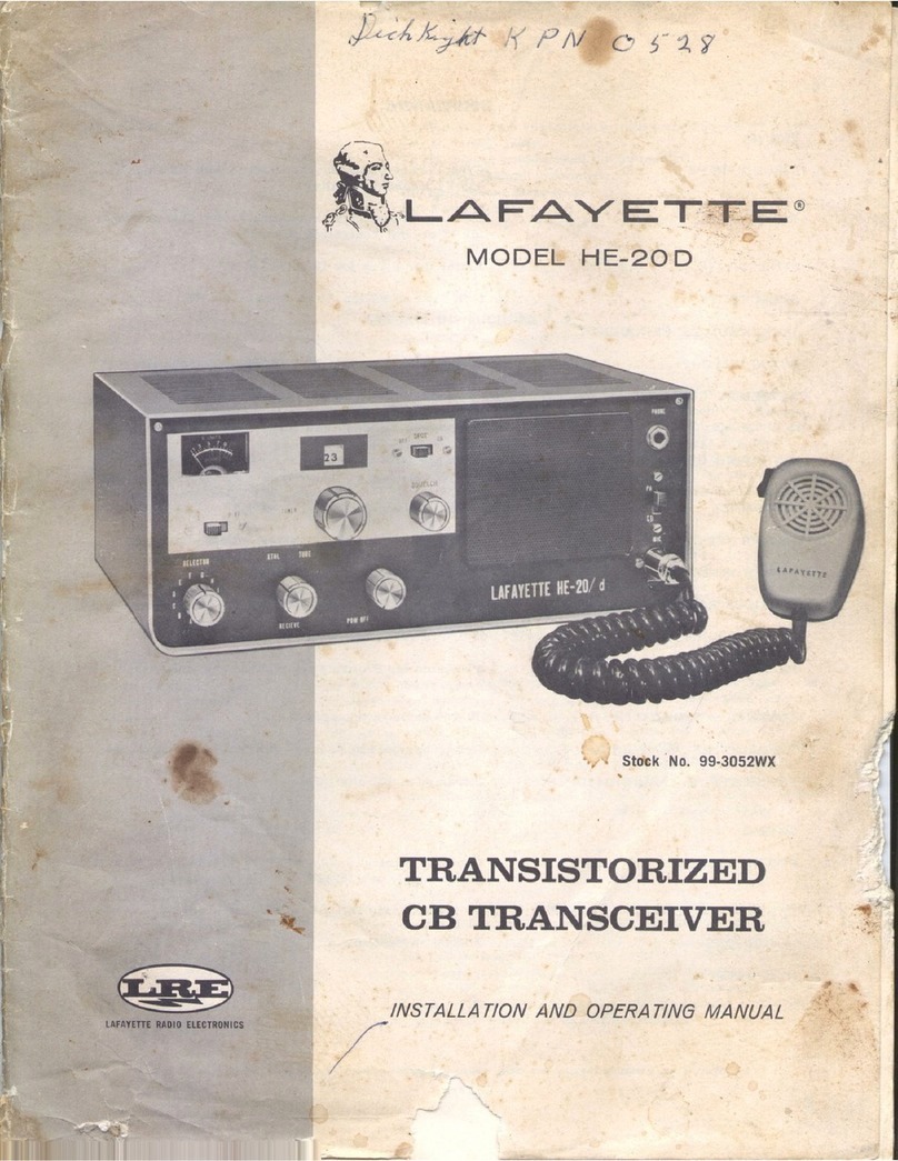 Lafayette HE-20 D User manual