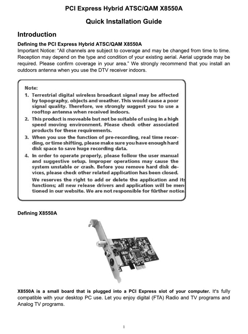 Geniatech X8550A Quick installation guide